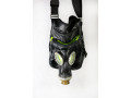 Designer unisex Gas mask bag black