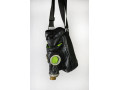 Designer unisex Gas mask bag black