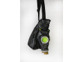 Designer unisex Gas mask bag black